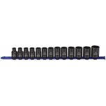 Carlyle Tools - 13 Piece 12 Point 1/2 Drive Metric Impact Socket Set - 61-0306
